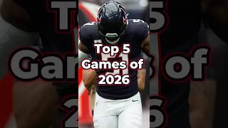 Top 5 Games On The Texans 2026 Schedule #nfl #texans