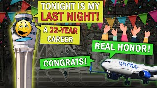 EMOTIONAL CONTROLLER RETIREMENT at Las Vegas Airport!
