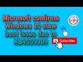 Microsoft Confirms Windows 10 Boot Issue Due to KB4559309 # Windows 10 boot issue solve # telugu #