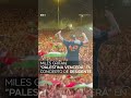Miles gritan "Palestina vencerá" en concierto de Residente