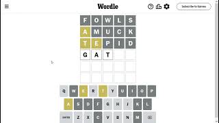 Wordle Solve for 7-30-2023 - almost got me!! - crazy hard today