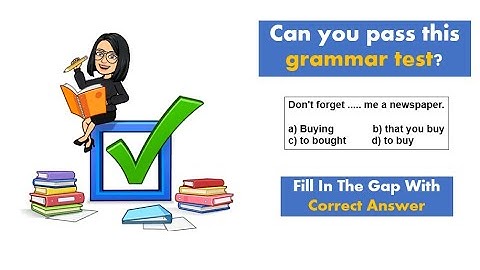 Grammar Quiz - 25 Questions | Test level - Beginner | Part 1