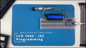 Arduino nano (clone) with LCD1602-IC2