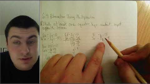 6.4 Elimination using Multiplication