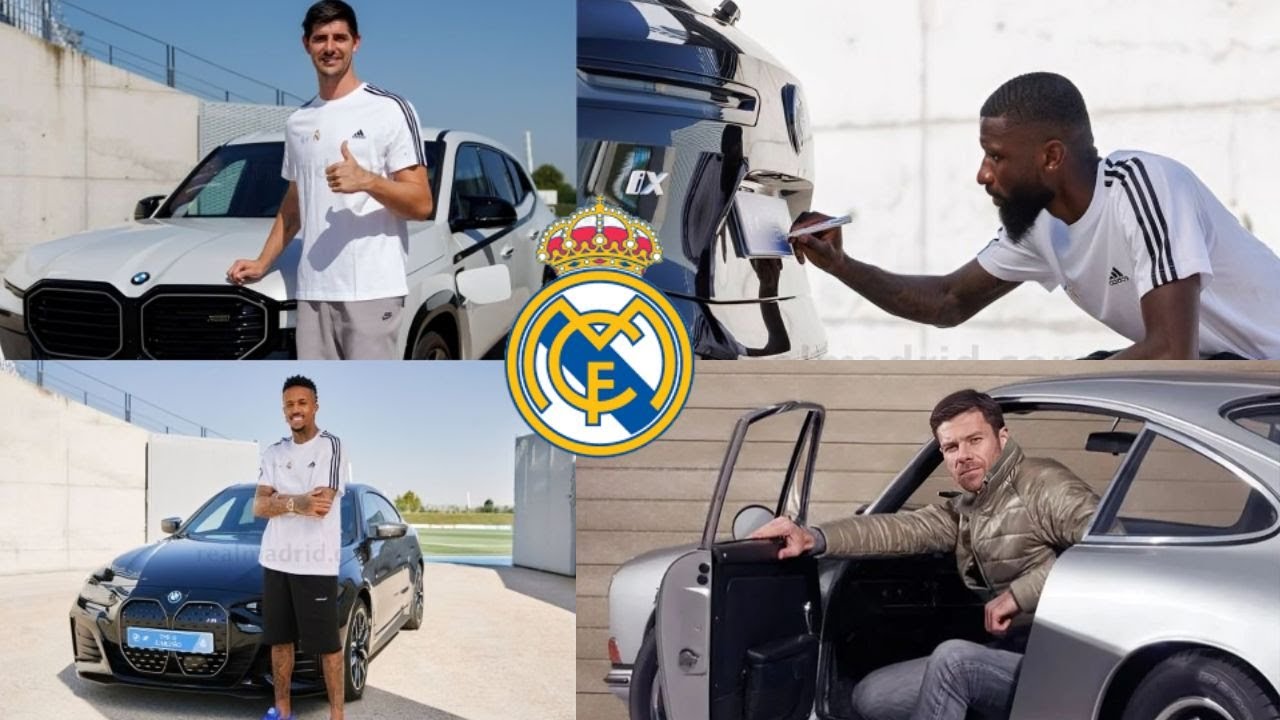 ЭКСКЛЮЗИВ: Игроки «РЕАЛ МАДРИД» прибыли на тренировку на своих дорогих автомобилях МБАППЕ, РЮДИГЕ...