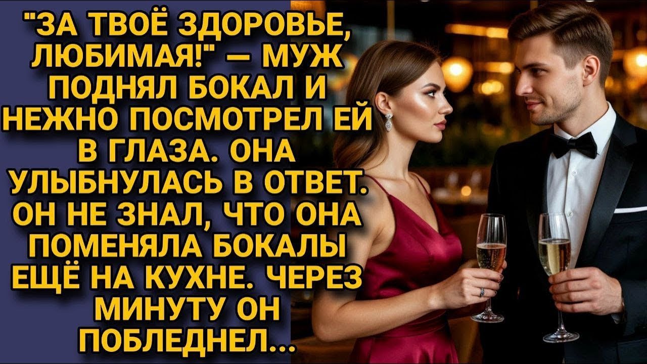 Он поднял бокал за её здоровье. Не знал, что она поменяла их местами. Через минуту он побледнел...