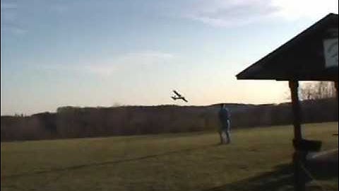 Multiplex Twinstar II Brushless Lipo Electric Airplane Maiden Flight1