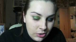 CAT'S EYE GREEN & TEAL look w/ Lumiere & MAC makeup screenshot 2