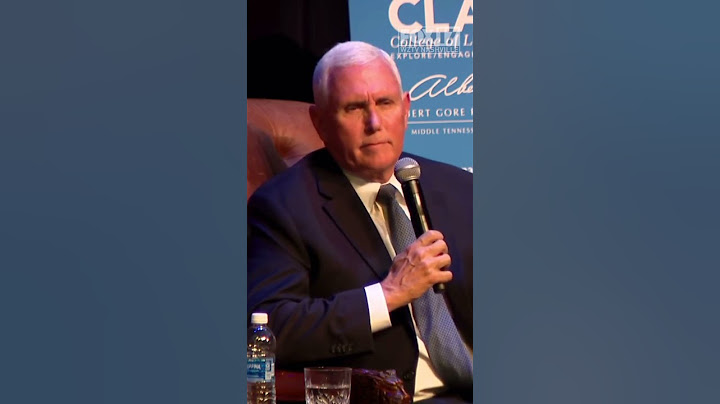 "I could never vote for Kamala Harris” Former Vice President Mike Pence responds to MTSU student