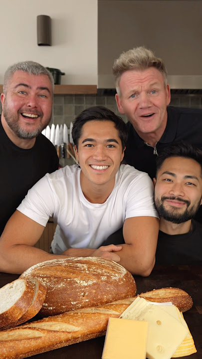 4 levels of grilled cheese w/@gordonramsay