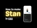How to make Stan CAPTCHA CSS Animation | CSS Tutorial