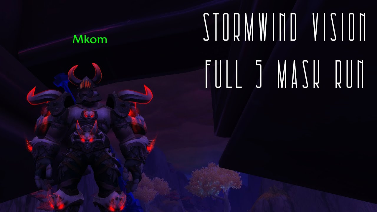 5 Mask Full Clear Vision Solo as Unholy DK Stormwind - YouTube