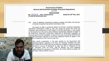 OPSC (OCS) 2022 | Vacancy, Eligibility, Application Form, Exam Date In Odia