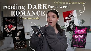 reading dark romance books for a week || reading vlog