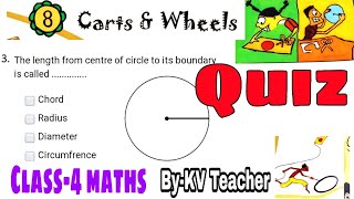 QUIZ (Test Yourself) / Carts and Wheels / Class-4 Maths / Ncert chapter-8 MCQ question answers