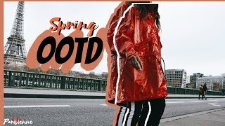 Vinyl Red Raincoat OOTD | Spring/Summer Lookbook 2018
