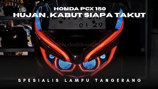 Modifikasi lampu depan pcx 150 lokal #chudaxbikersshop