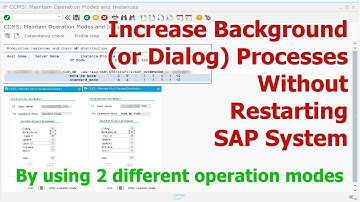 Increase Background (or Dialog) Work Processes Without Restarting SAP System