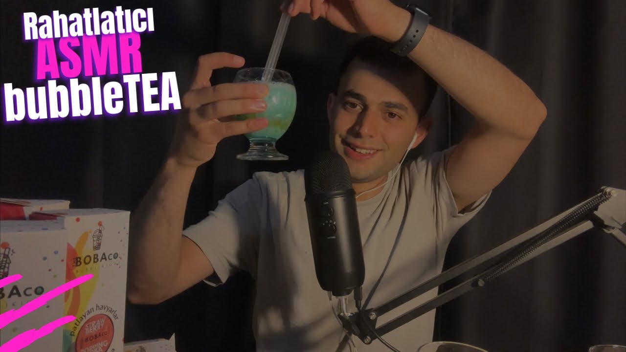 UYUTAN İÇECEK BUBBLE TEA ASMR TÜRKÇE | RAHATLATICI ASMR | YEMEK ASMR | EATING SOUNDS
