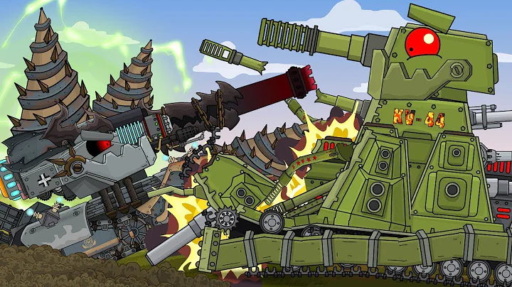 KV-44-M2 vs HYBRID - Cartoons about Tanks