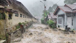 Walking in heavy rain and thunderstorms, heavy rain non-stop for 3 hours, rain get rid of insomnia