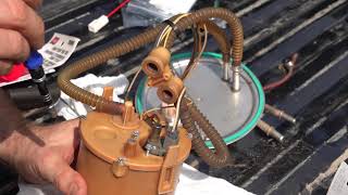 Ford 2004 f250 Super Duty Fuel Pump Replacement with Bed Removal How to