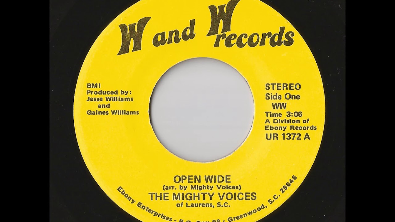 The Mighty Voices Of Laurens, S.C. - Open Wide (W And W) - YouTube