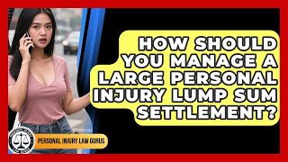 How Should You Manage A Large Personal Injury Lump Sum Settlement - Personal Injury Law Gurus