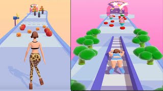 MAX LEVEL ~ Body Race android ios walkthrough gameplay |  body race game | fat 2 fit game screenshot 5