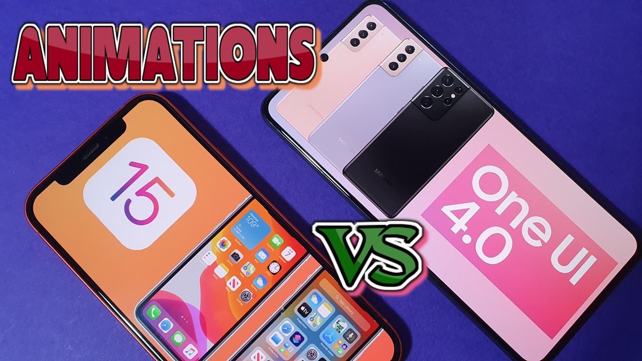 One Ui 4 VS iOS 15 - Animations Comparison! - YouTube