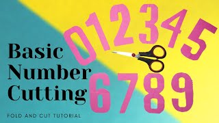 Basic Number Cutting || Easy Pattern from 0-9