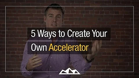 5 Ways to Create Your Own “Personal” Startup Accelerator