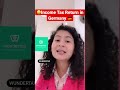 I received 1.5 lakhs as an Income tax return in Germany | Wundertax 🇩🇪 🤑 #shorts