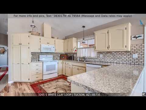 3265 S White Clay Loop, Tucson, AZ home video tour