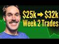 I Made $290 in Week 2 of My $25K → $32K Challenge