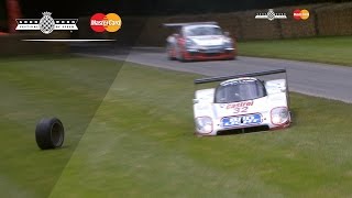 1,000bhp Jaguar XJR-12 Loses Wheel on FOS Hillclimb Screaming Le Mans Winning Jaguar Xjr 9 At Fos