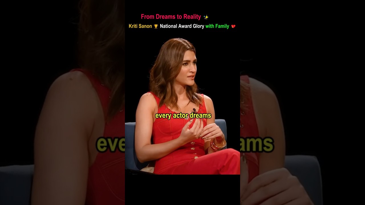 Kriti Sanon's Emotional National Award Moment 🏆  