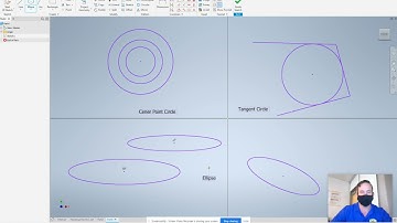 Inventor 5.2.3 Circles and Ellipse