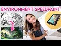 ENVIRONMENT SPEEDPAINT: TRYING THE CINTIQ 16!