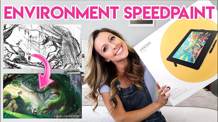 ENVIRONMENT SPEEDPAINT: TRYING THE CINTIQ 16!