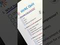 Can You Pass This HVAC Knowledge Test? #hvac #quiztime #hvacquiz #viral #shorts #technician #exam
