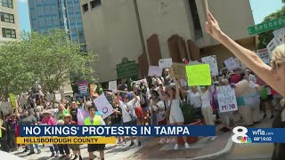 ‘No Kings’ protests draw crowds across Tampa Bay