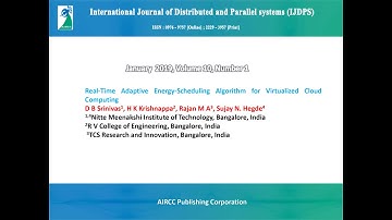 International Journal of Distributed and Parallel systems (IJDPS)