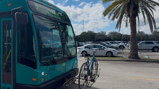 Palm Tran: 2021 40ft Gillig BRT Plus #2103 On Route 2 Arriving @ Boynton Beach Mall