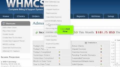How to create a billable item in WHMCS - WHMCS Management Tutorials