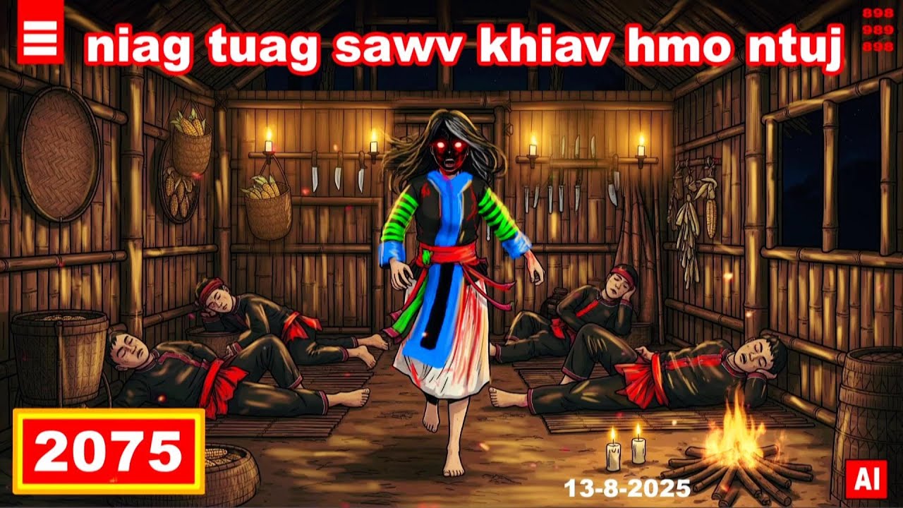 dab hais hmoob - 2075 - 13-8-2025 niag tuag sawv khiav hmo ntuj, หายไปไหนใครรู้, Where she is go?