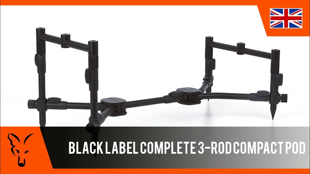 Fox - Black Label Slim 3 Rod Pod Complete + Bag