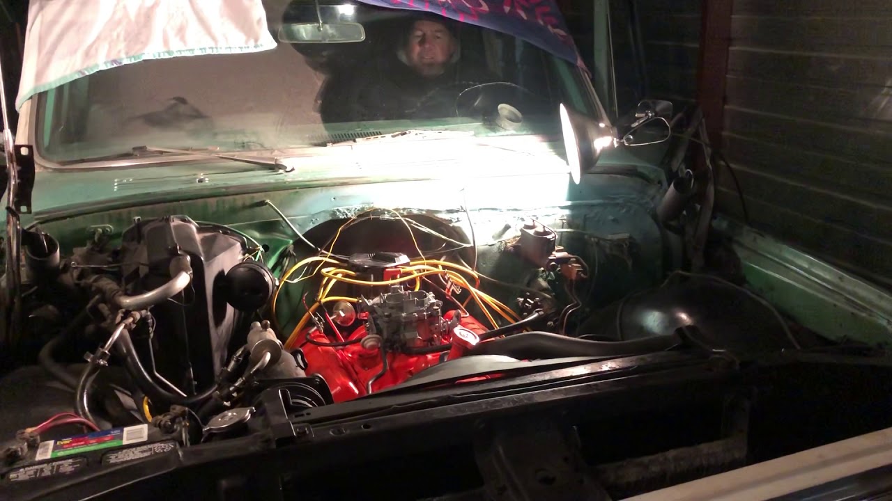 First start after engine rebuild 1968 Chevy C10 327 SBC YouTube