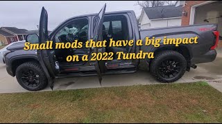Small Tundra mods with big impact