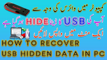 How To Show Hidden Files in USB 100% Infected By Virus in PC | Hidden Data on USB |Javed Tech Master